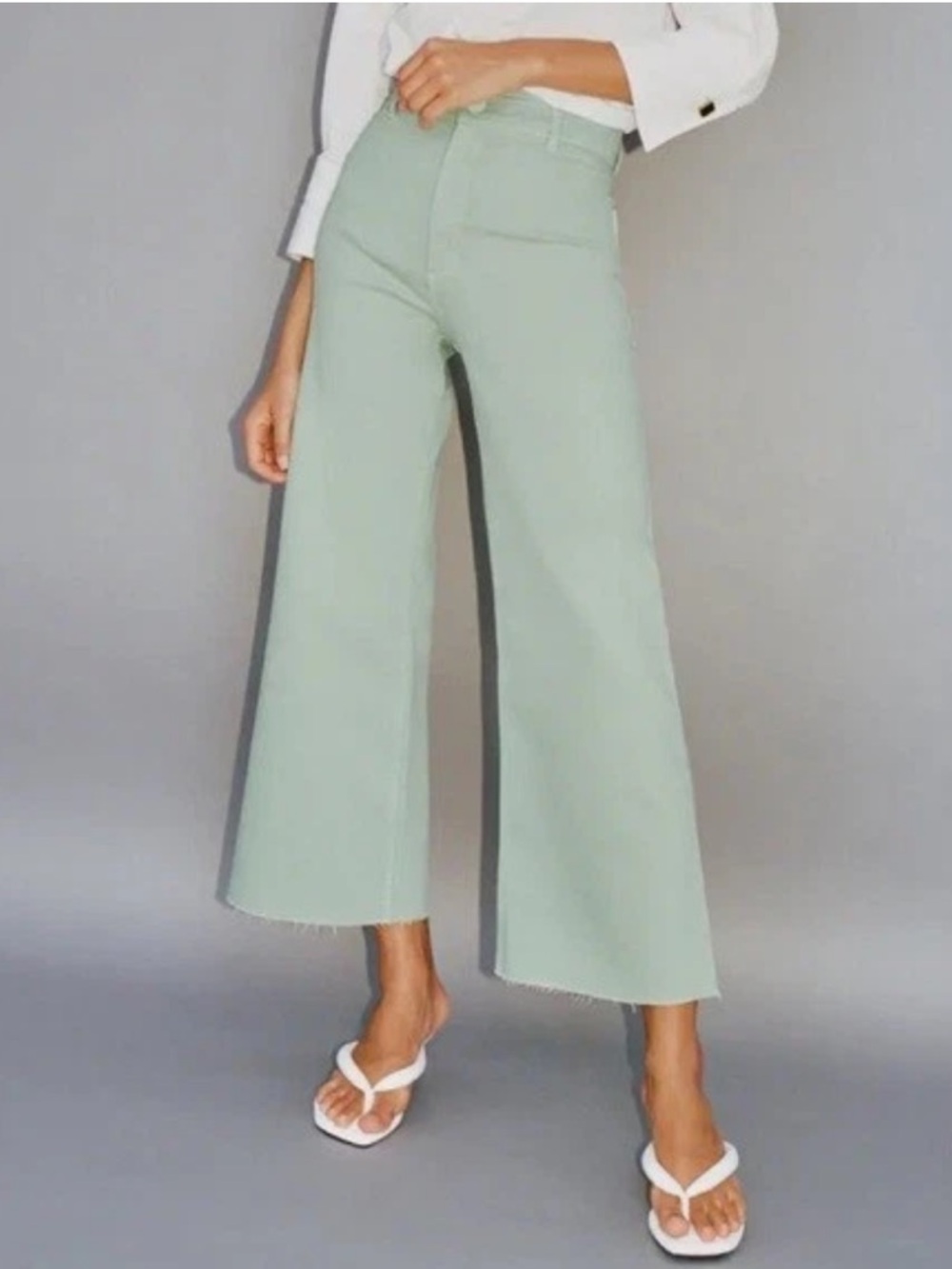 Zara High-Waisted Marine Straight Jeans